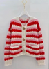 Cardigan rood gestreept