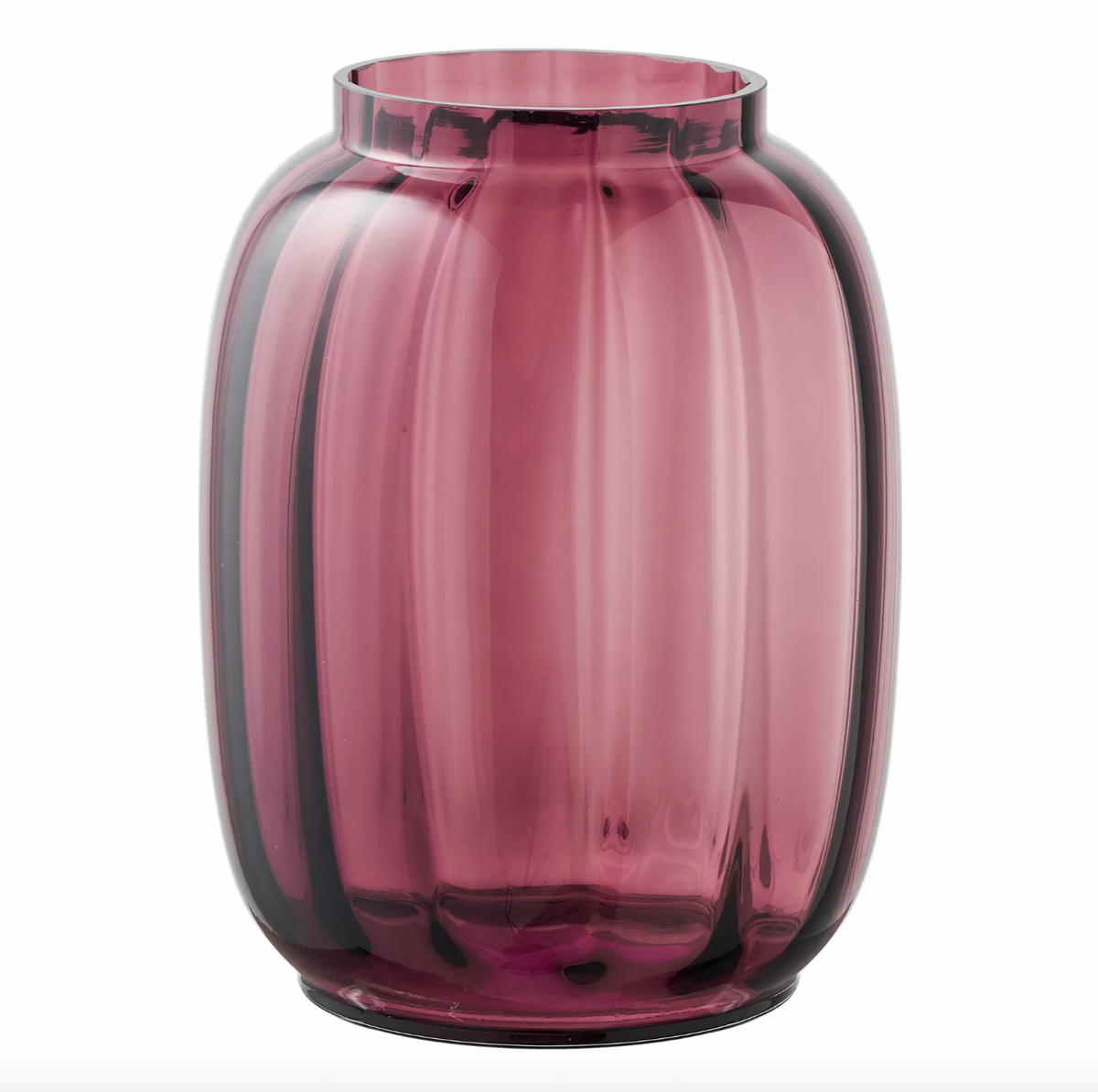 Vaas bordeaux - Mondgeblazen glas