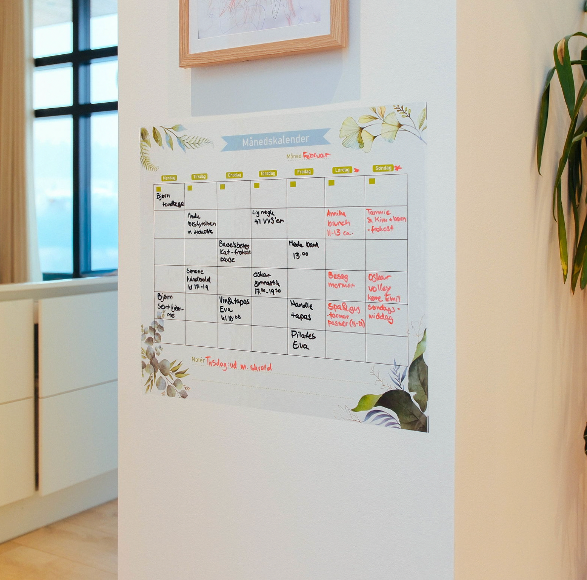 Statische maandkalender