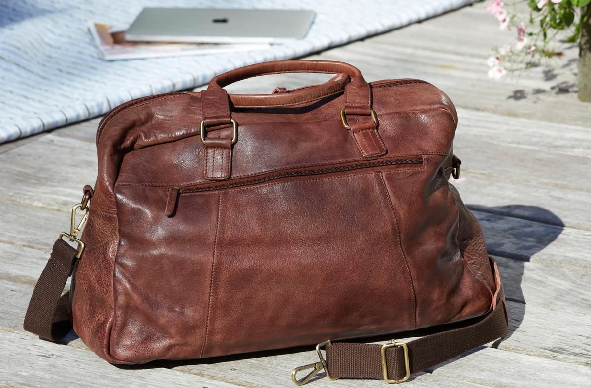 Weekendtas Raw boheme - Brown