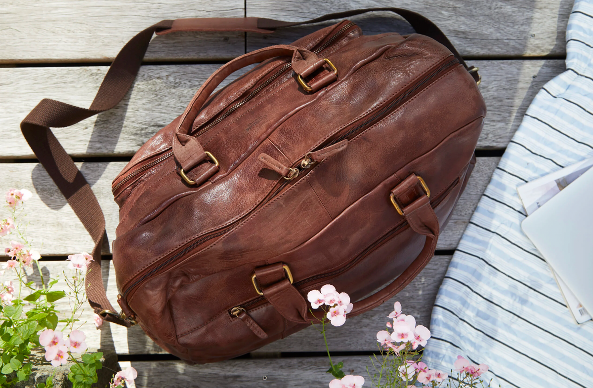 Weekendtas Raw boheme - Brown
