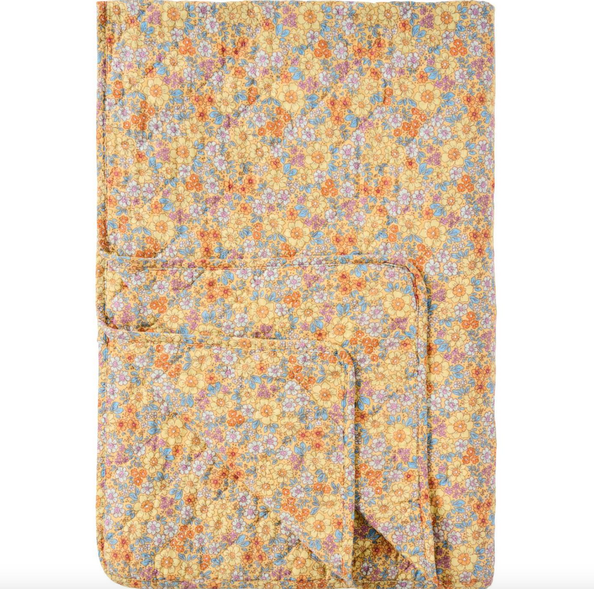 Plaid flower quilt