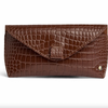 Sunglass cover croco leer