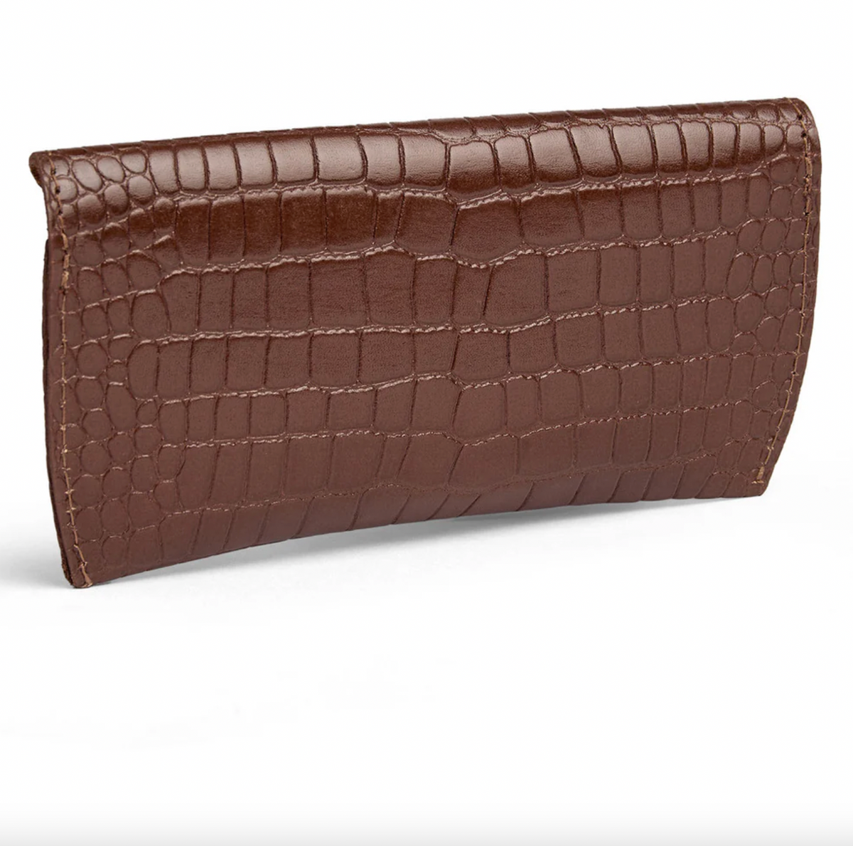 Sunglass cover croco leer