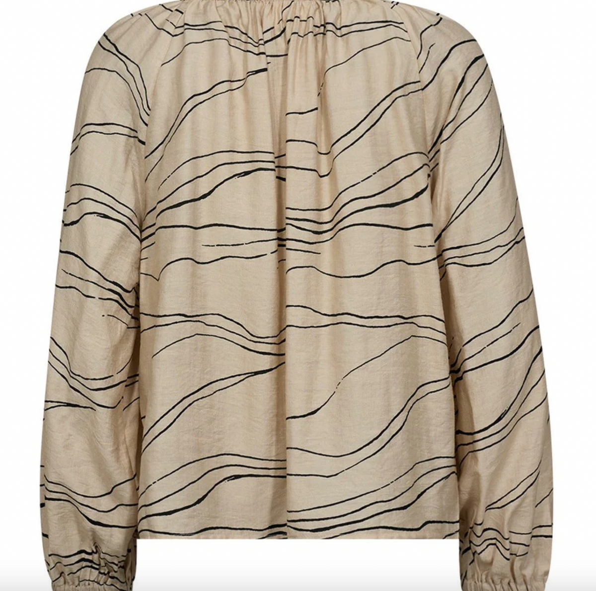 Blouse Evy - Cream Graphic