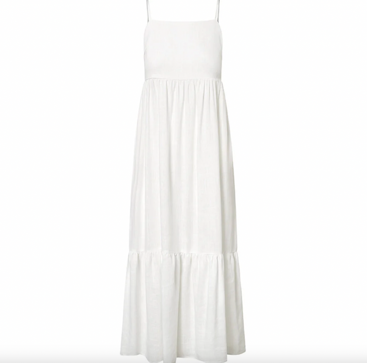 Jurk Tara depeche - White