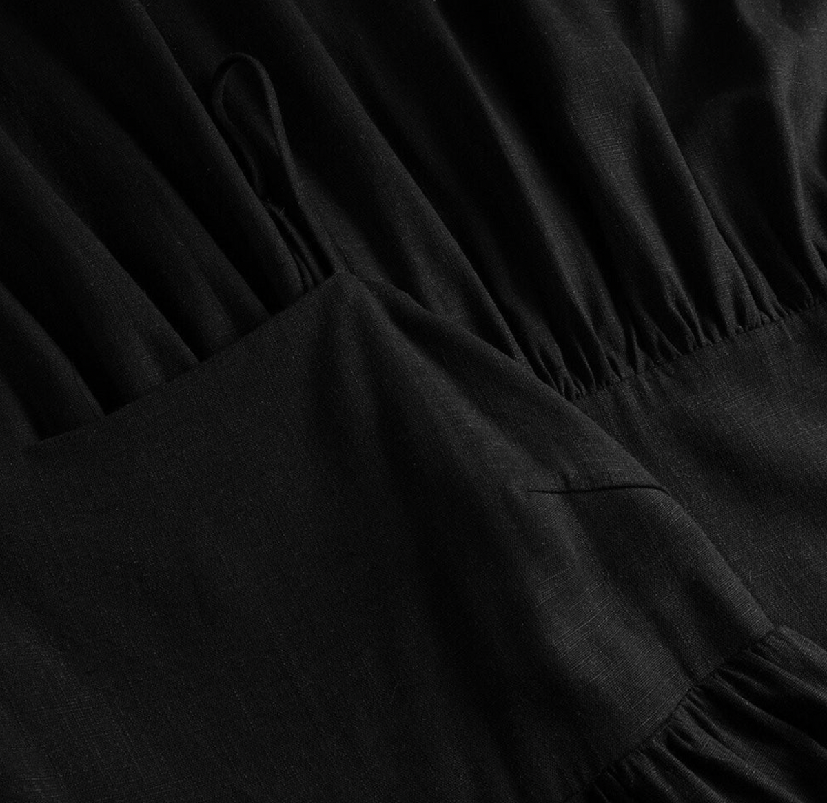 Jurk Tara depeche - Black