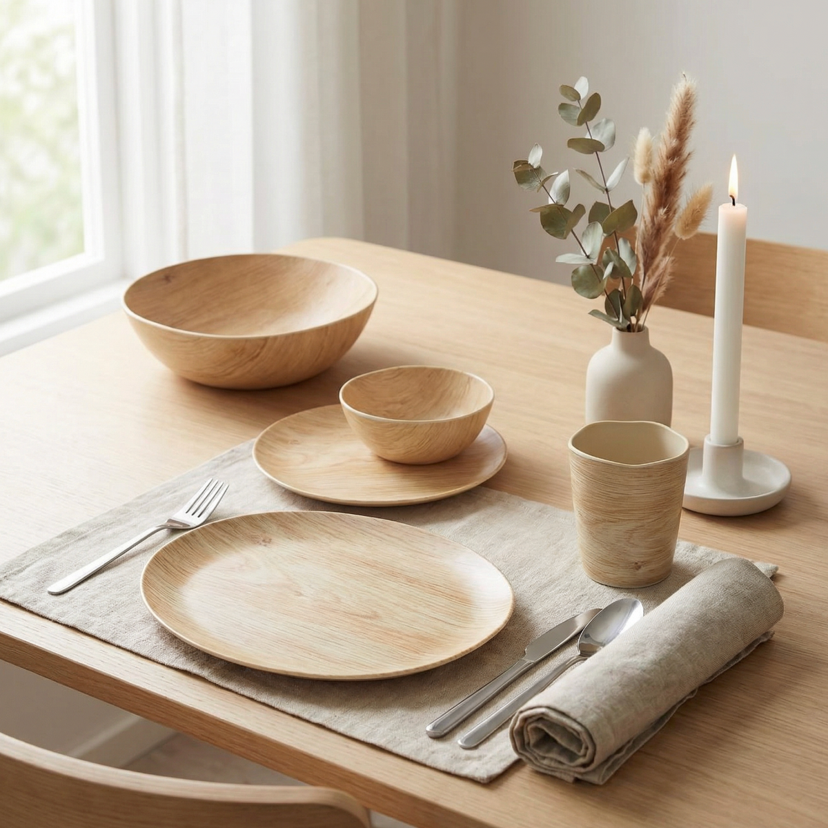 Kom Wood melamine - Meerdere maten