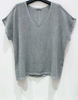T-shirt Cozy linnenmix - Stone grey