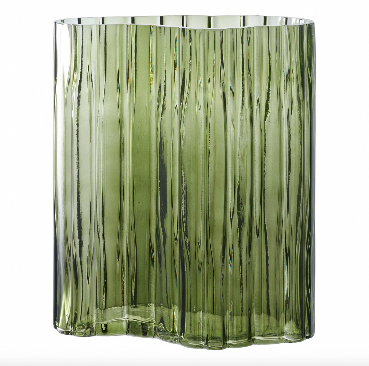 Vase Curv - Smoked Groen