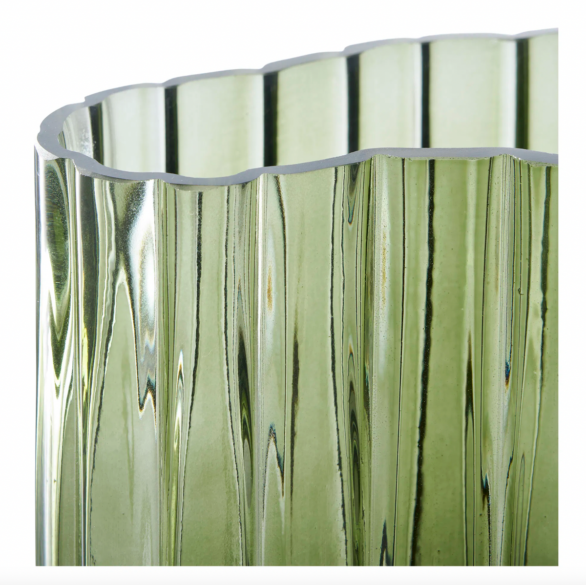 Vase Curv - Smoked Groen
