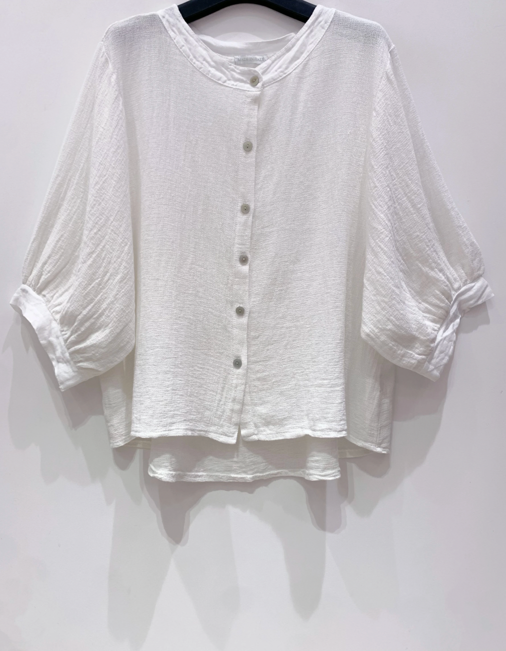 Shirt Luna White - Linnenmix