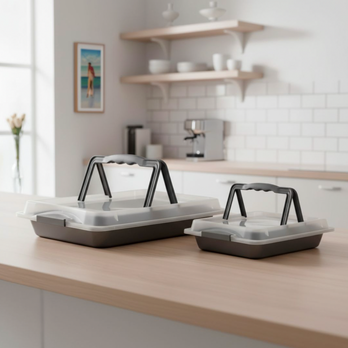 Braadpannenset met deksel - 2-pack