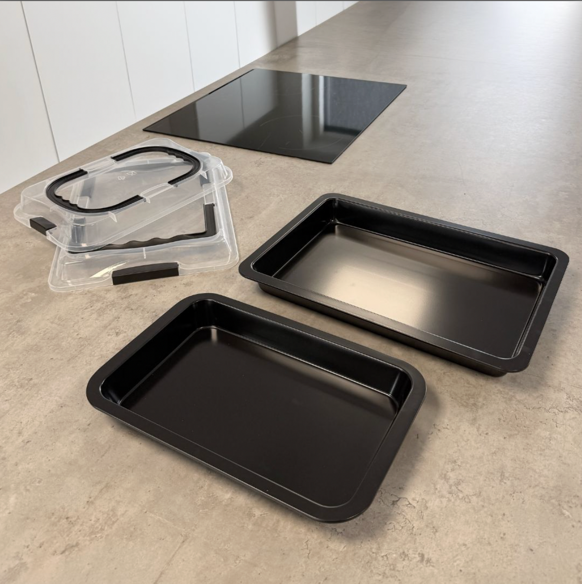 Braadpannenset met deksel - 2-pack