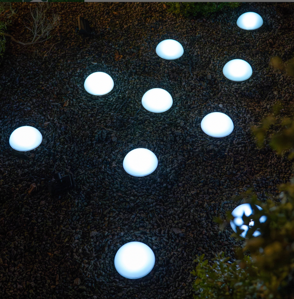 Zonne-halfronde LED-lamp - 5-pack