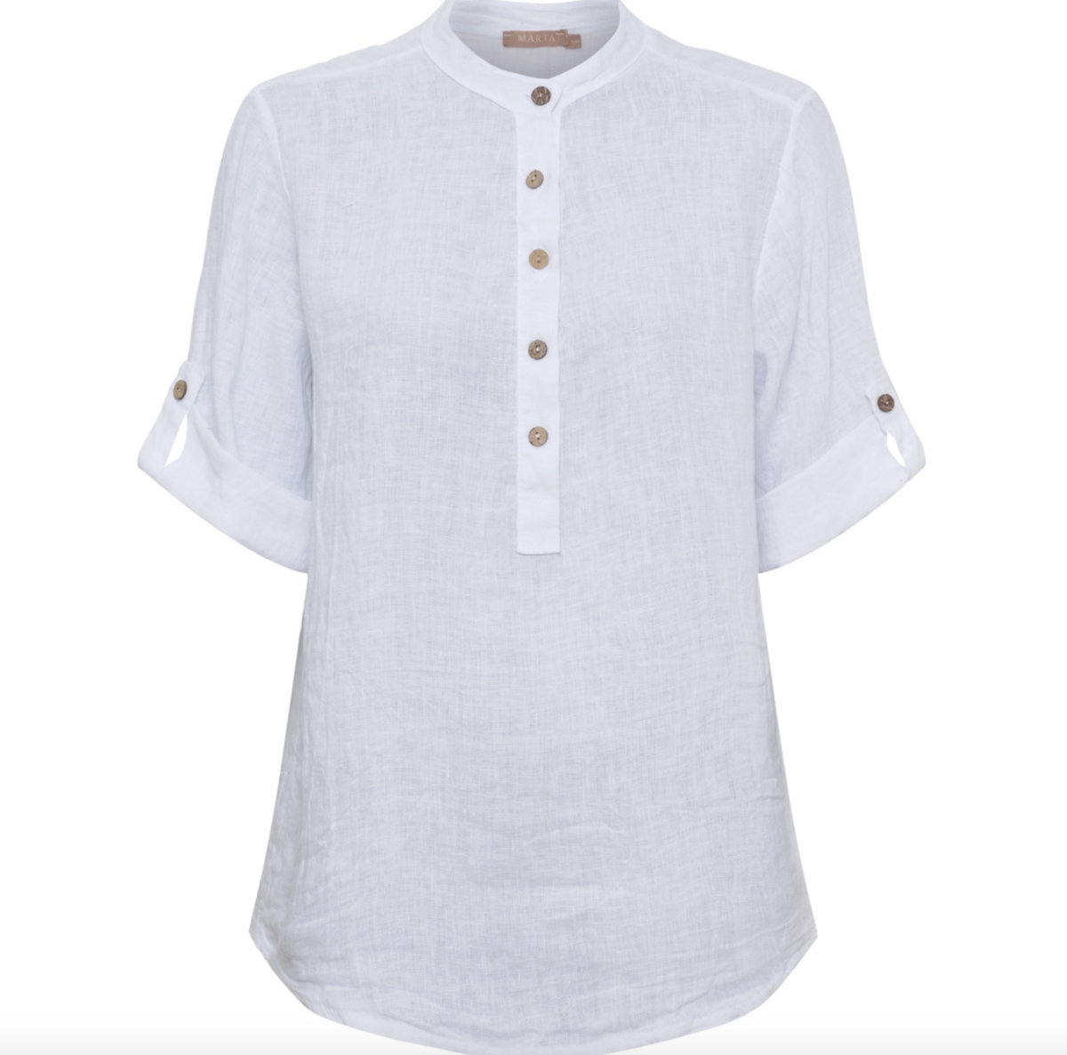 Blouse met overhemdkraag Larisa - White