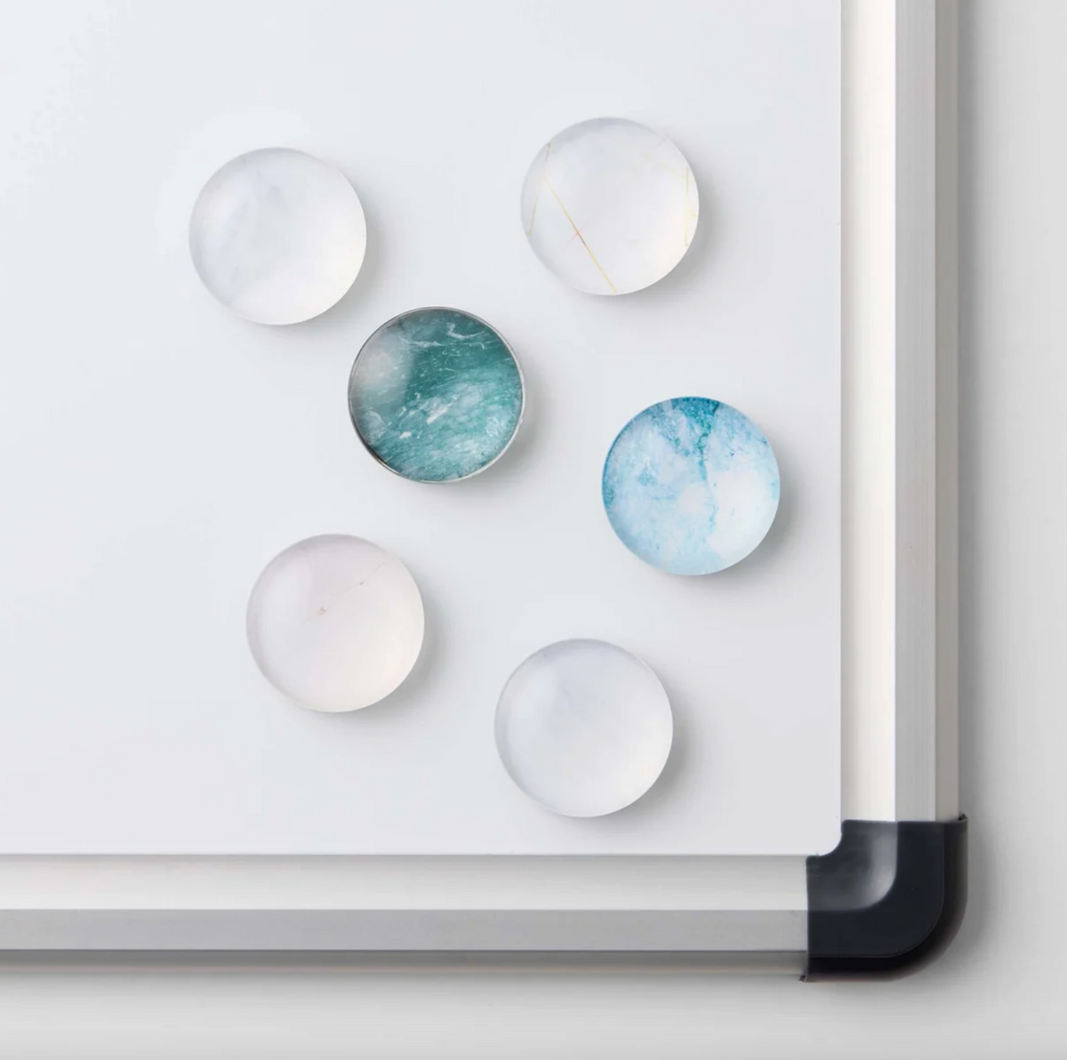 Magneten voor whiteboards van glas - 6 stuks
