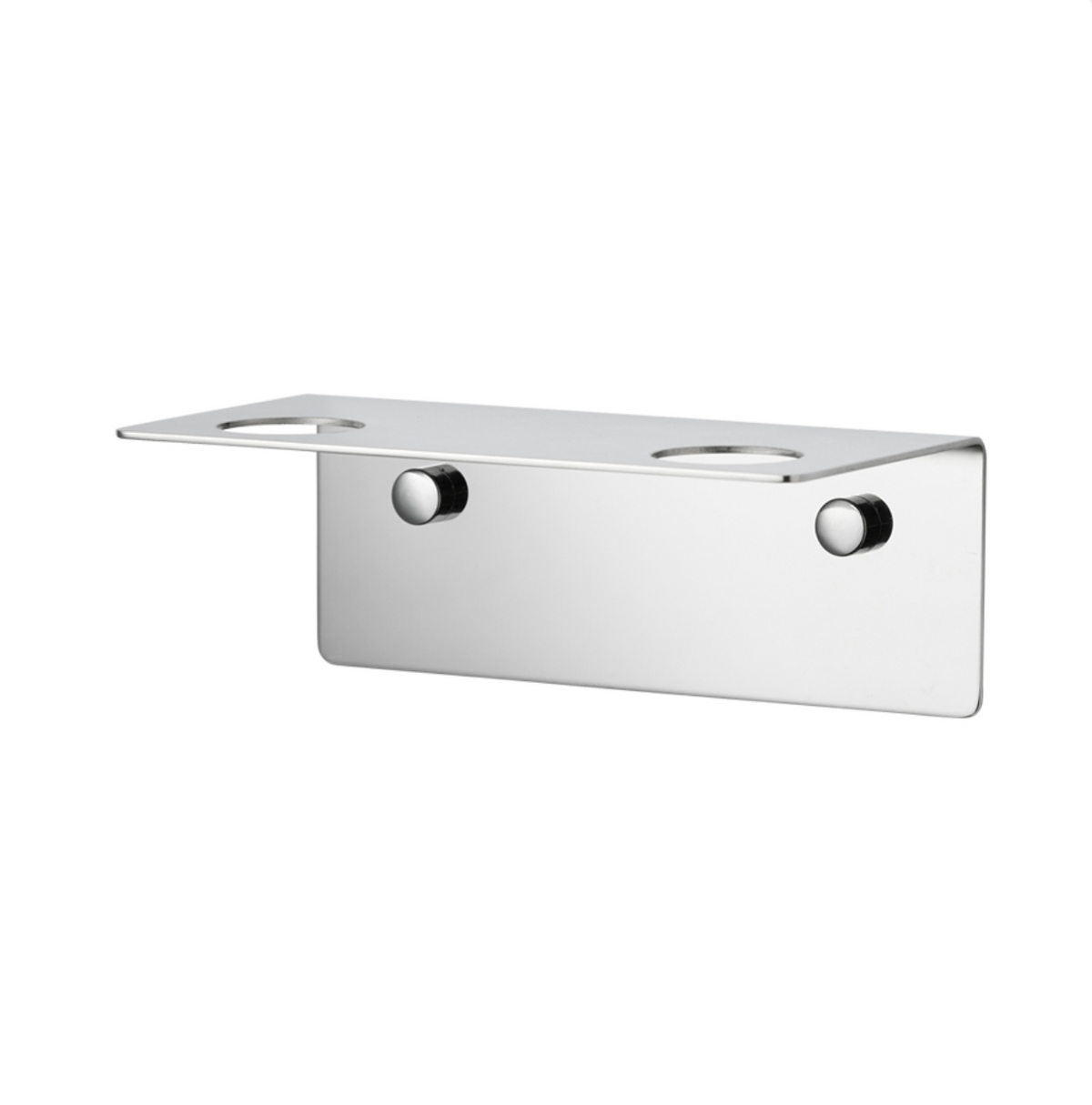 Dubbele houder voor dispenser - Chroom