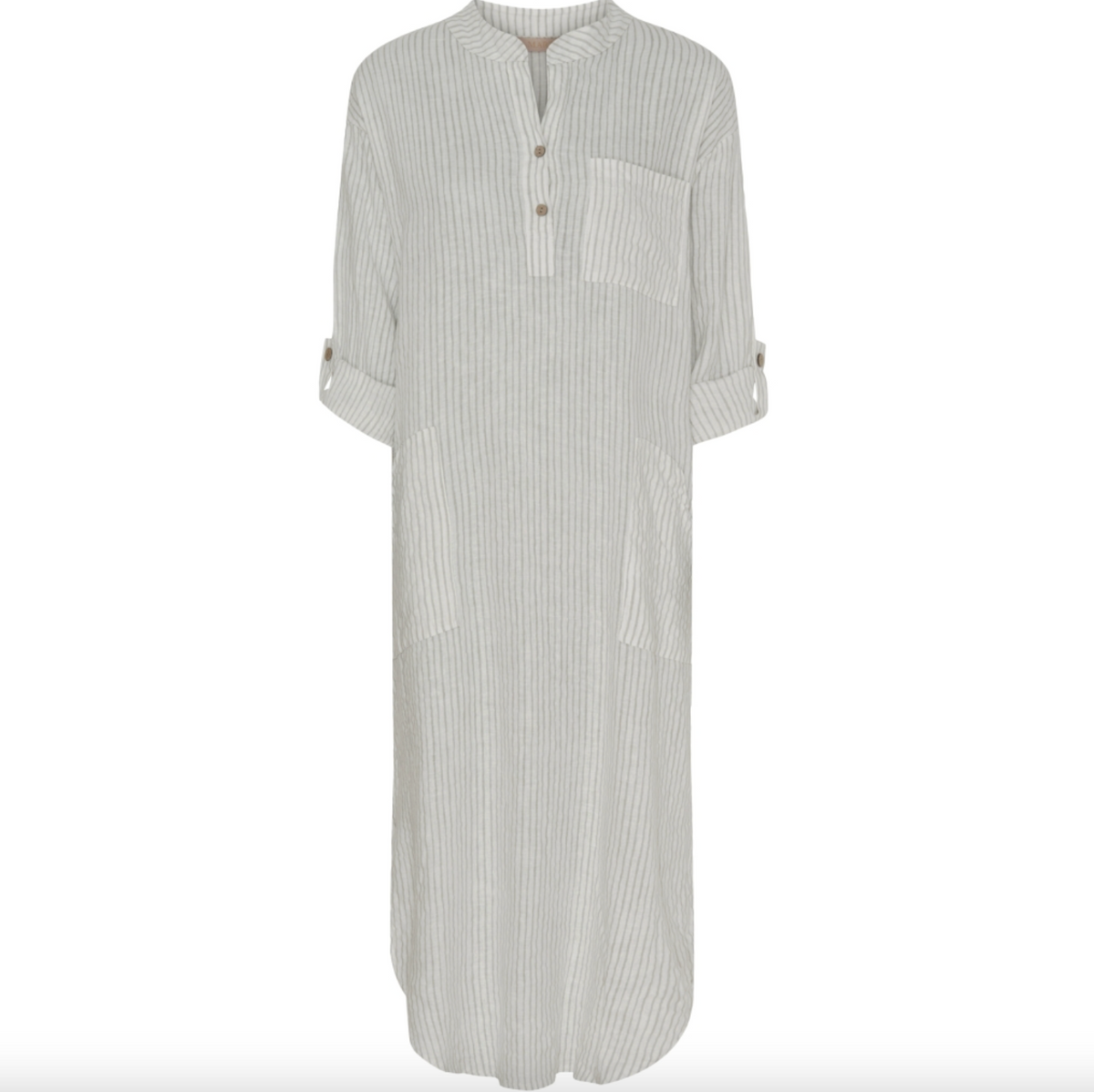 Jurk Linnen – Grey Stripe