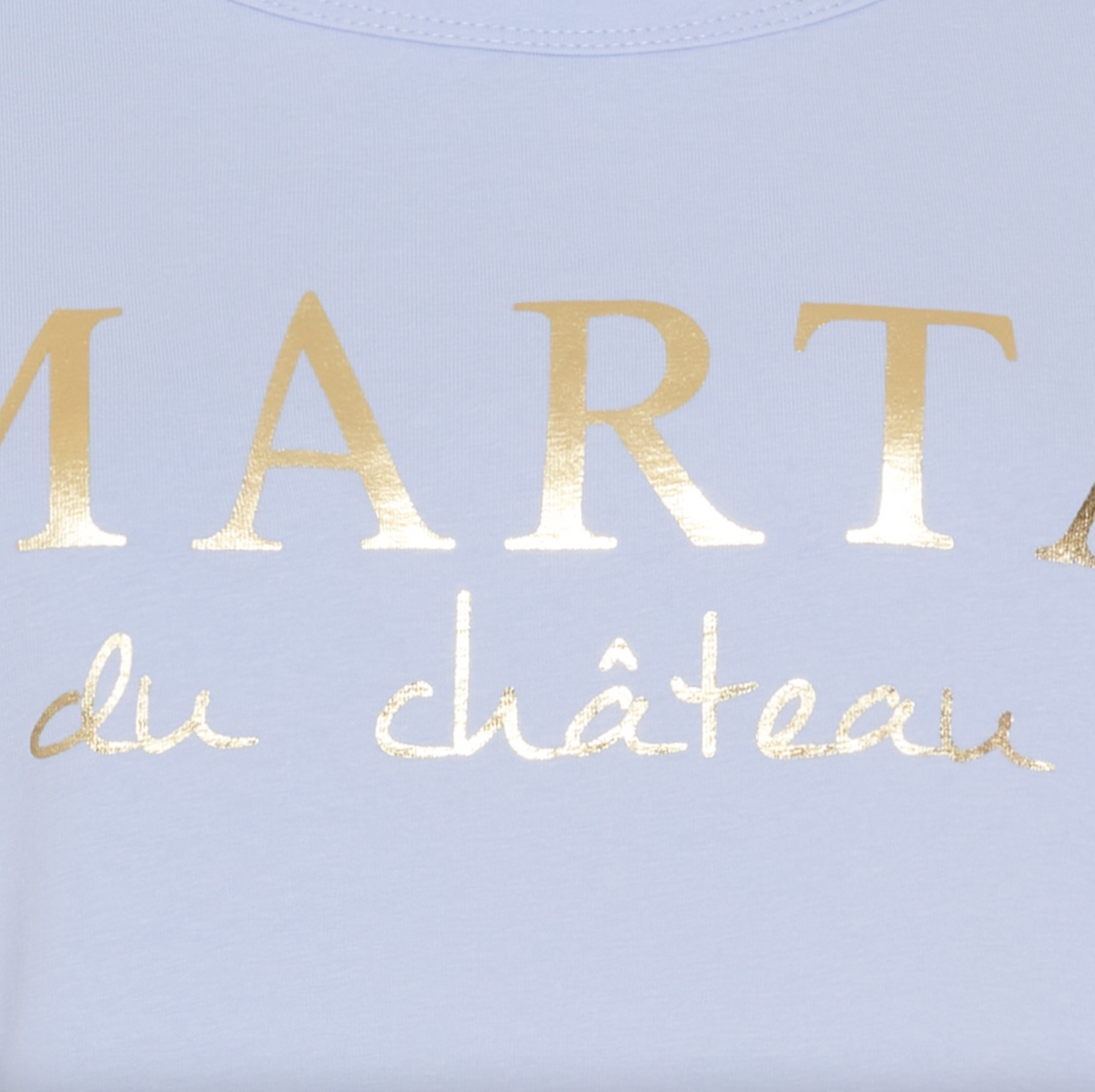 T-shirt Marta Lichtblauw