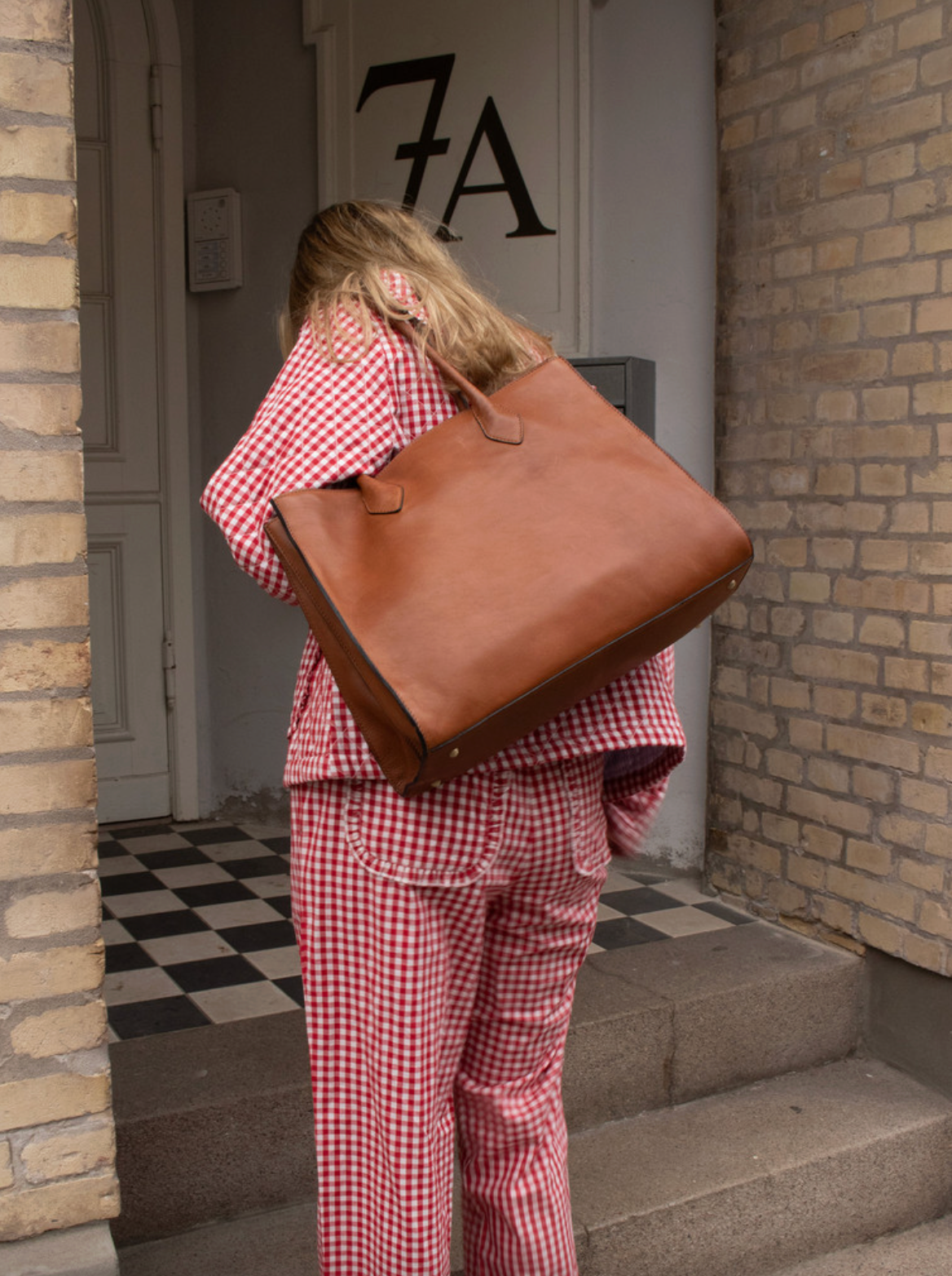 Schoudertas Ora Big - Cognac
