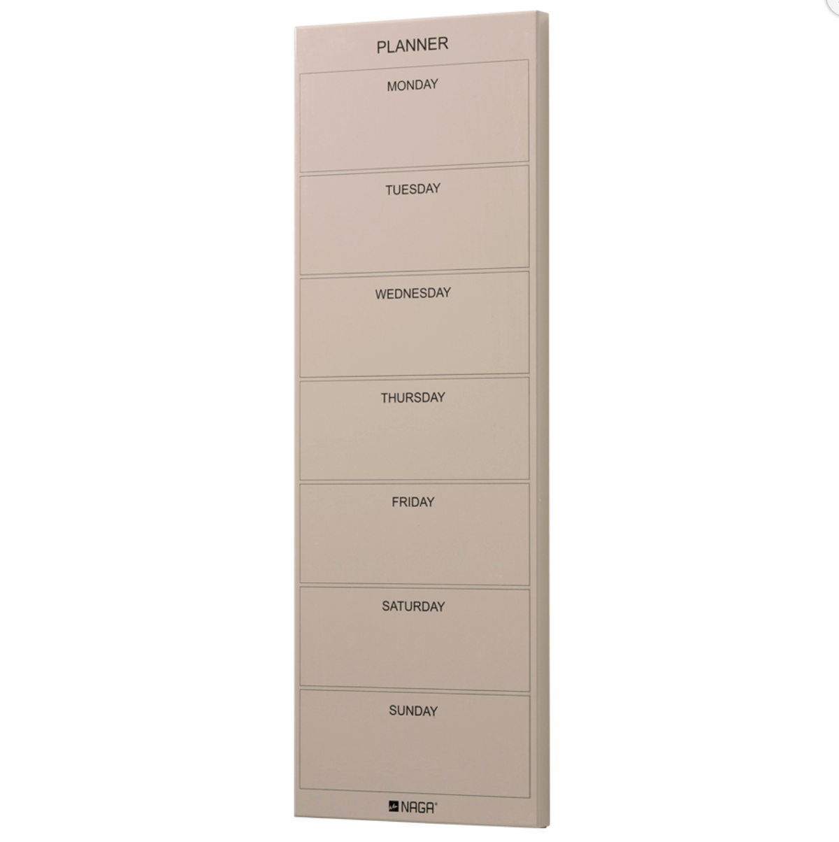 Tavle magnetisk bruin - Weekplanner