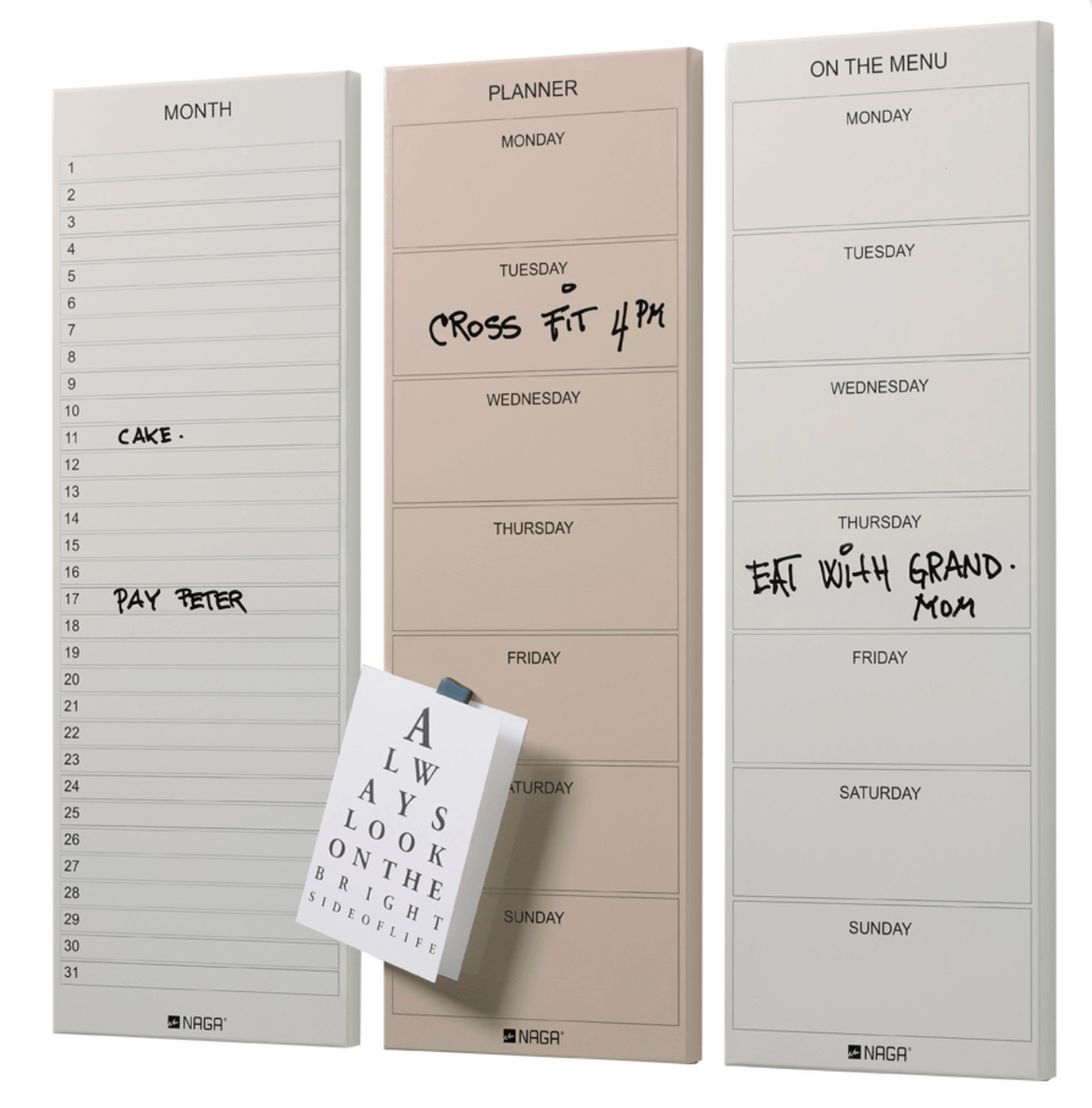 Magnetisch bord brown - Month planner