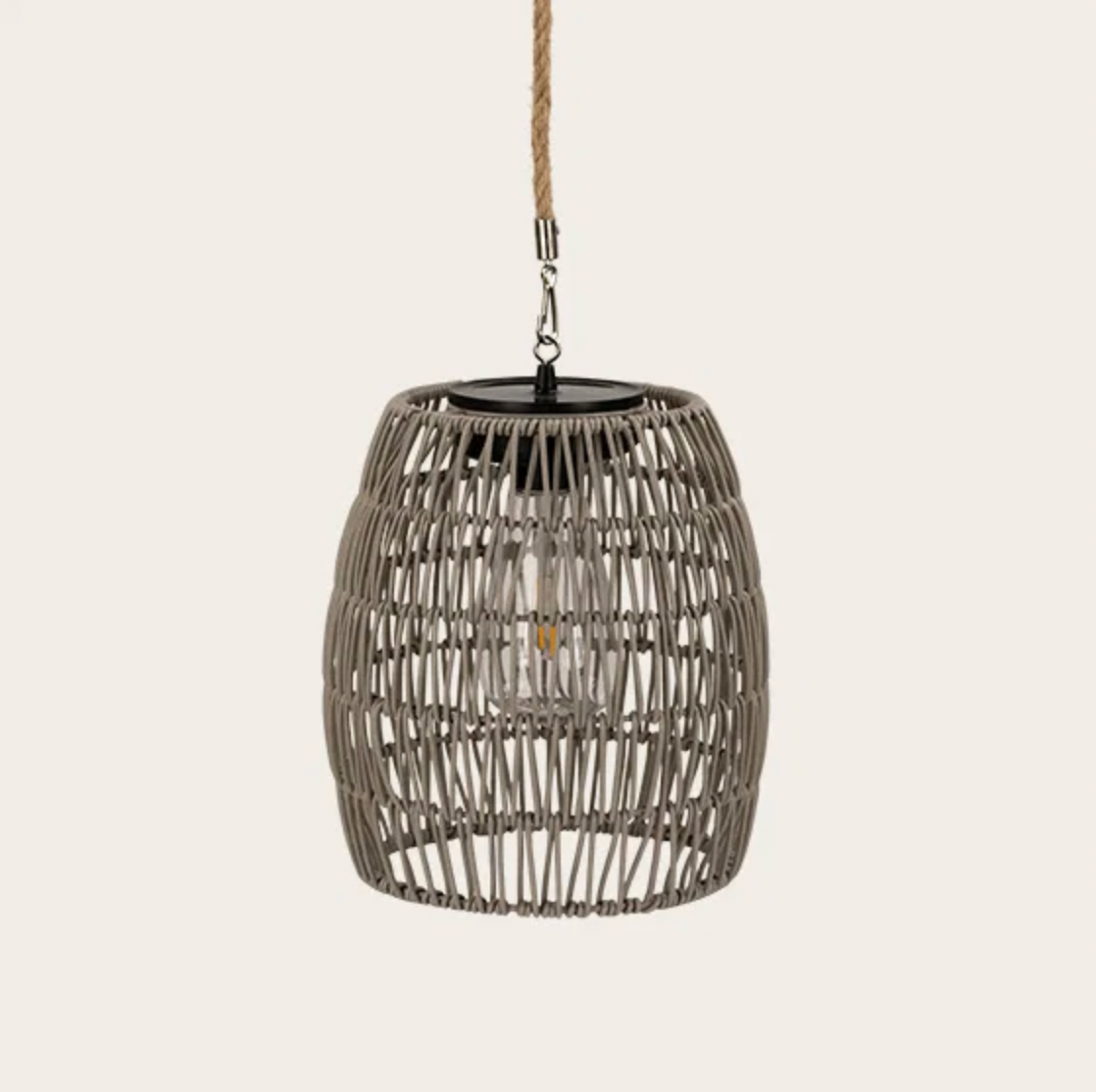 Lamp met solar - Grey