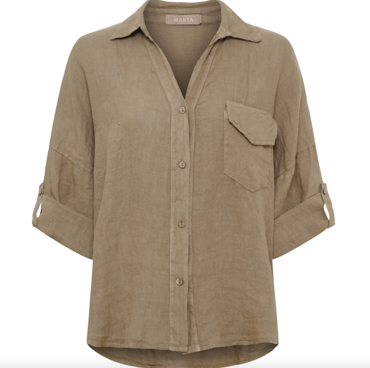 Blouse van linnen - Coloniale