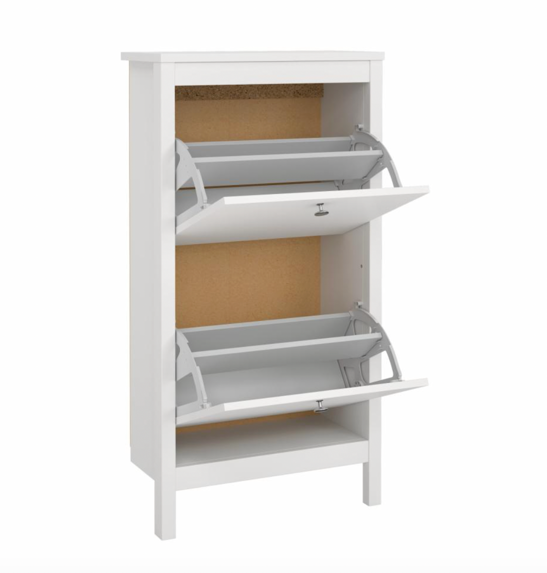 Witte schoenenkast
