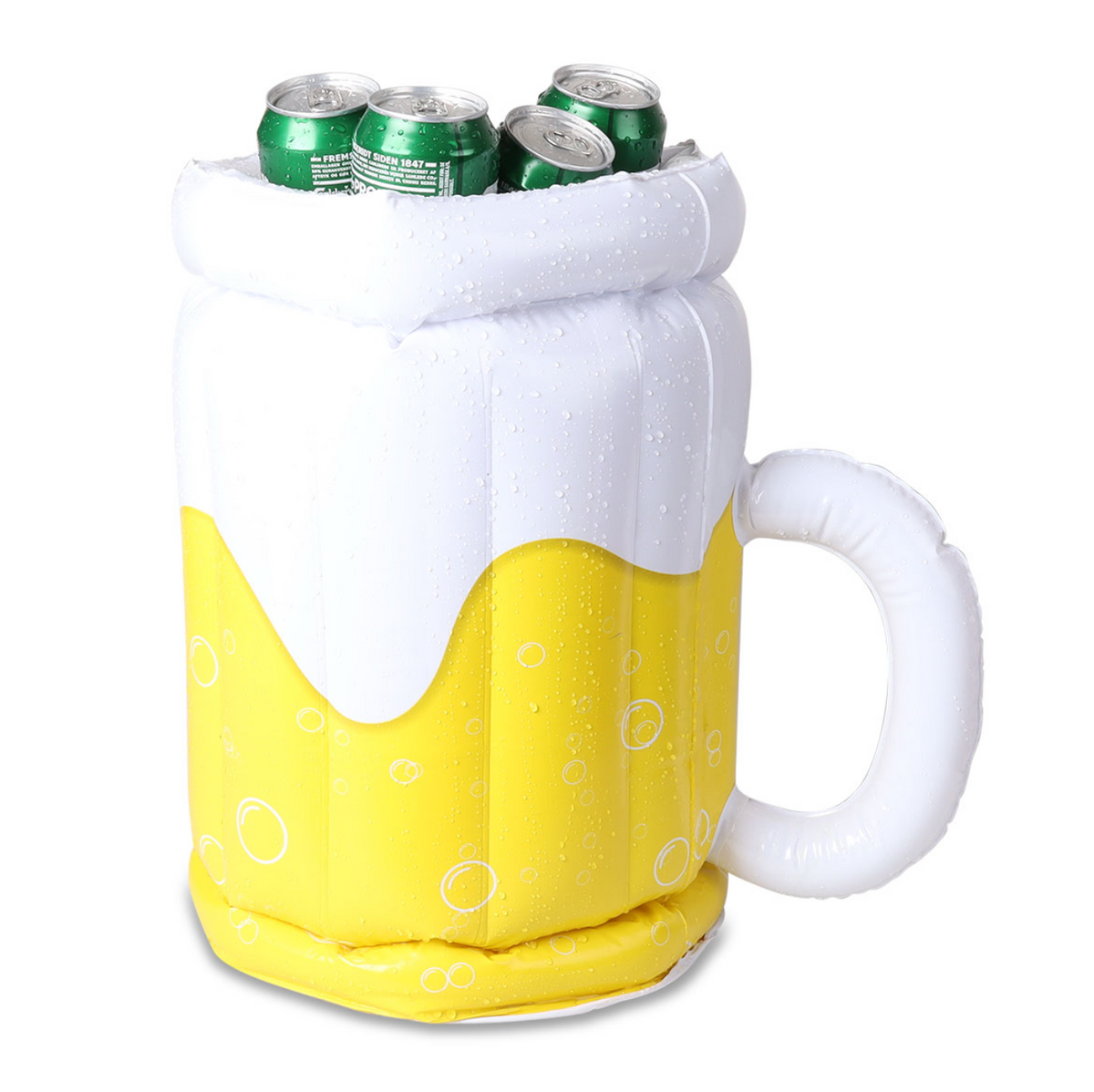 Koeler voor drankjes - Opblaasbaar bierglas