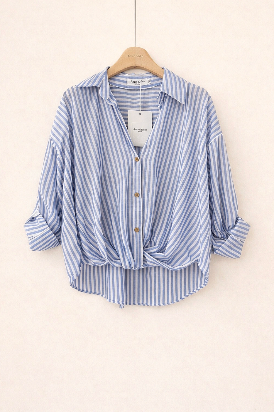 Overhemd met knoop - Light blue