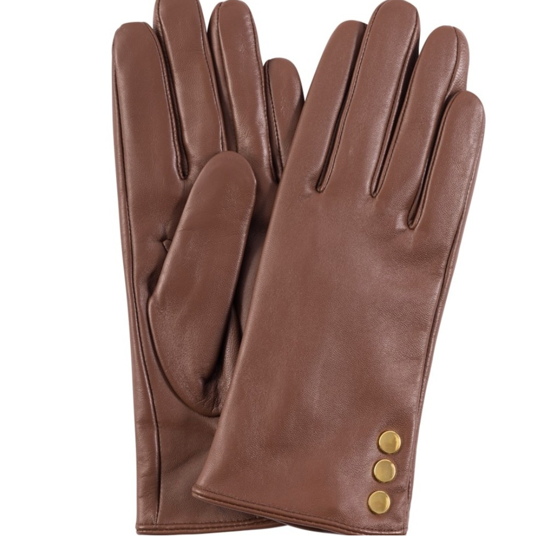 Leren handschoenen cognac