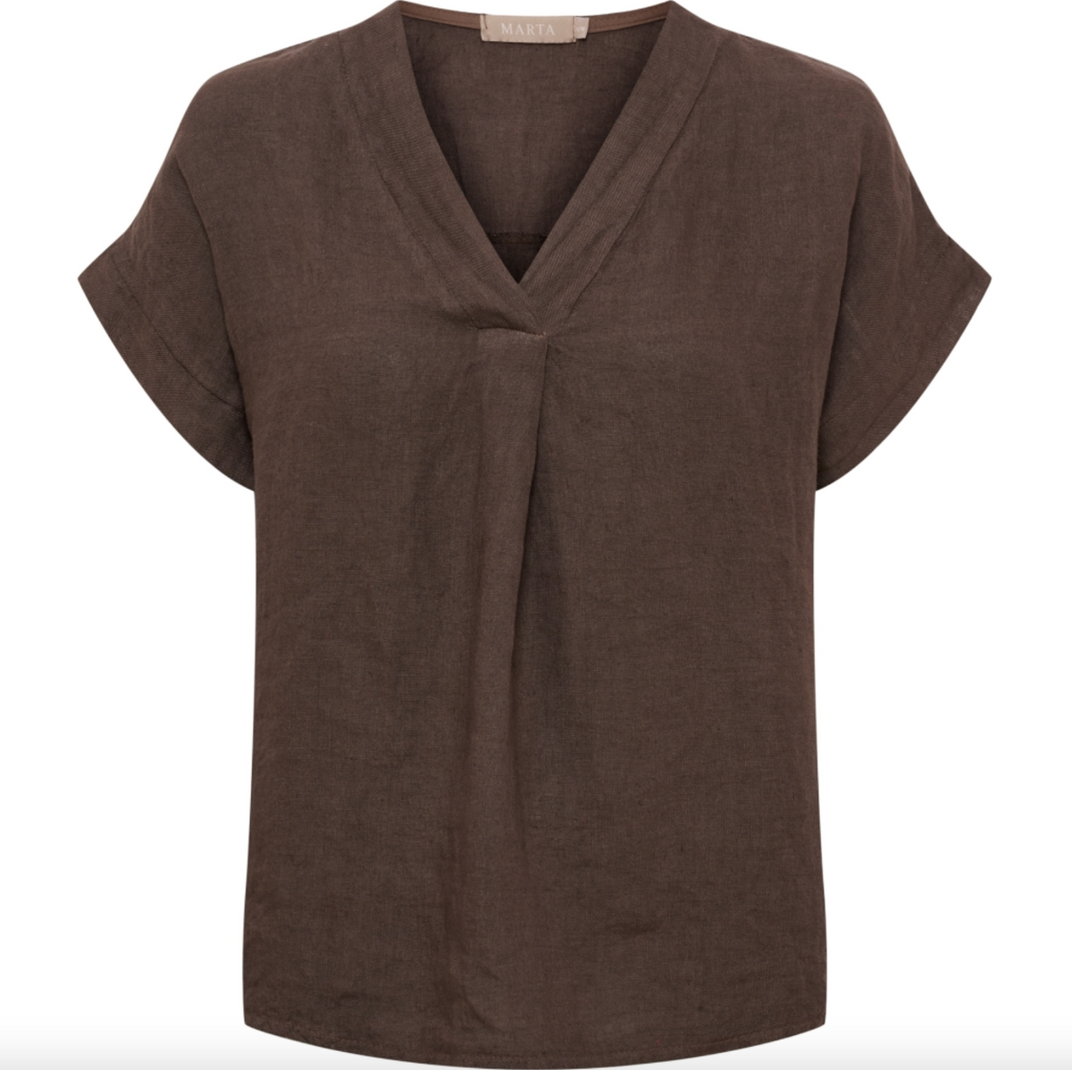 T-shirt - Mocca linnen