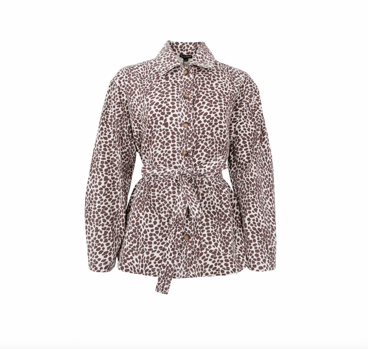 Jas canvas leopard