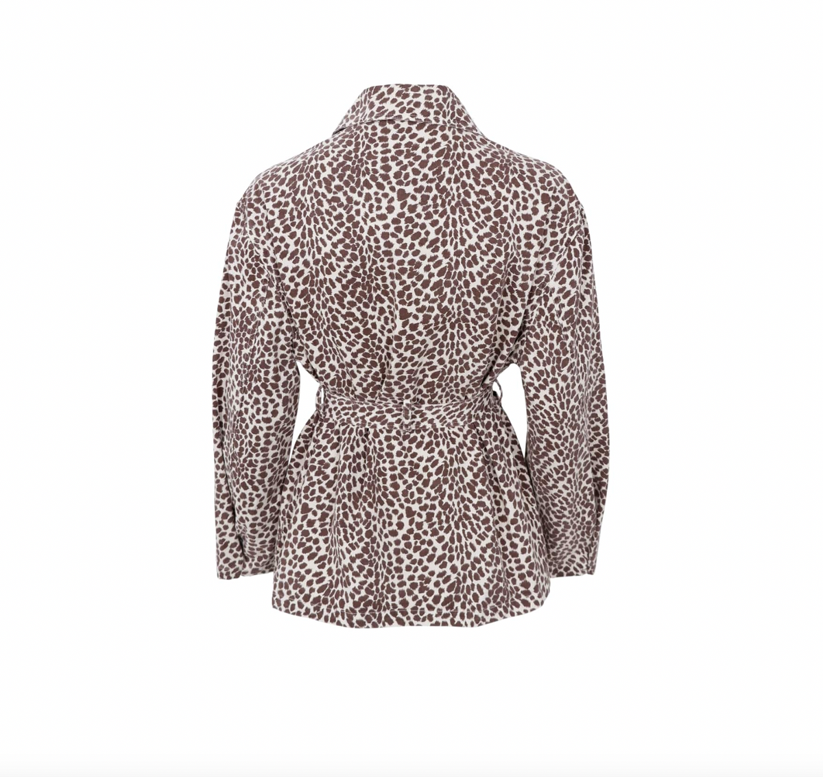 Jas canvas leopard