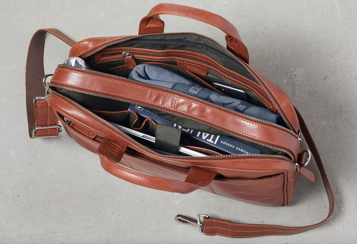 Laptoptas MELLO ITALY - Cognac