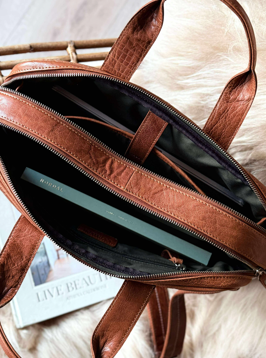 Laptoptas BELLO - Cognac