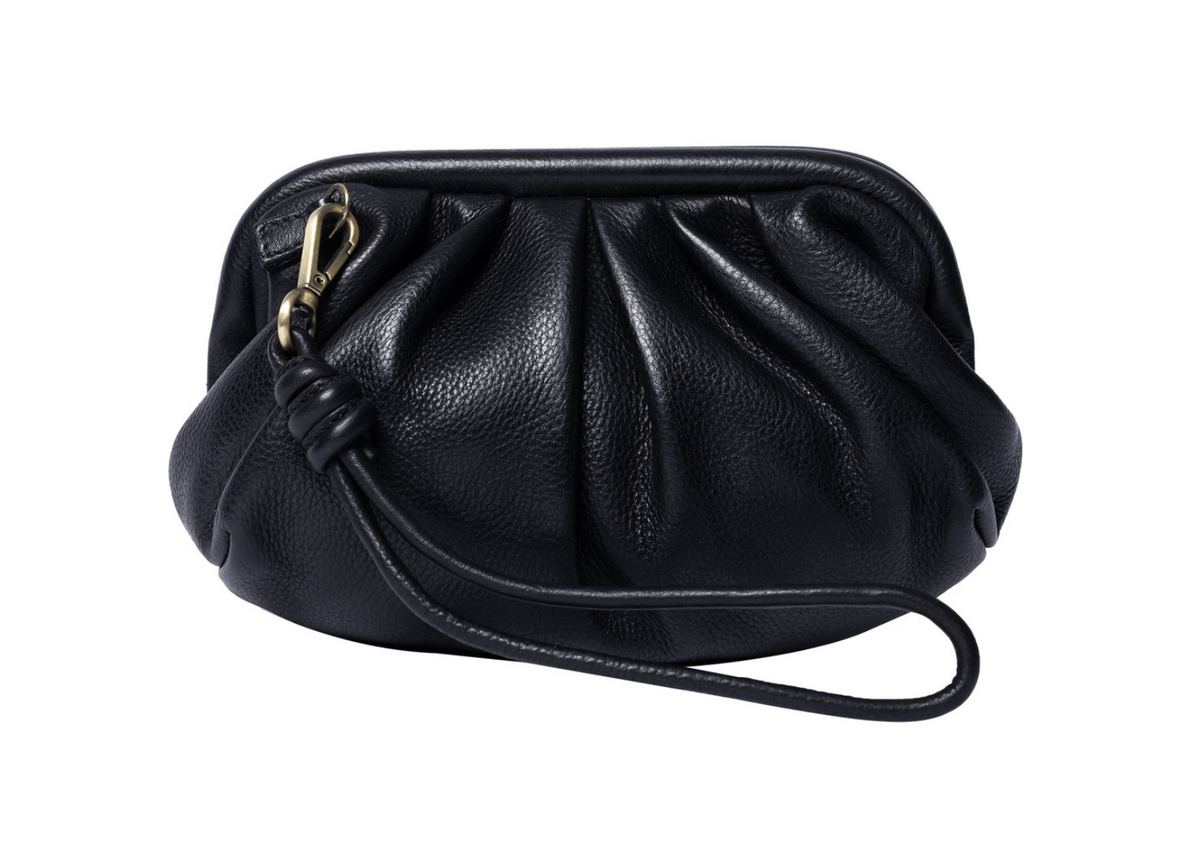 Clutch / leren tas Noha Black