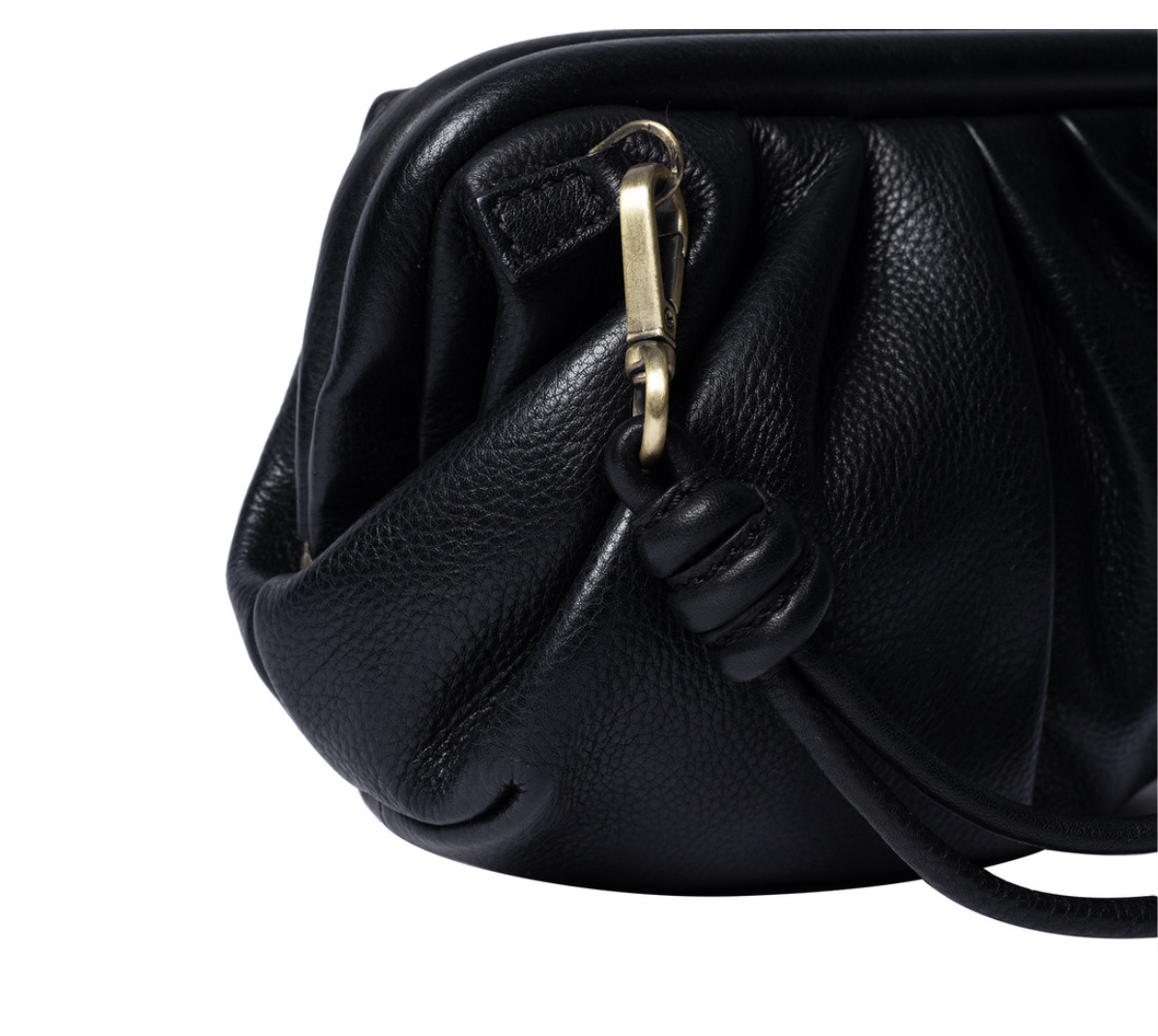 Clutch / leren tas Noha Black