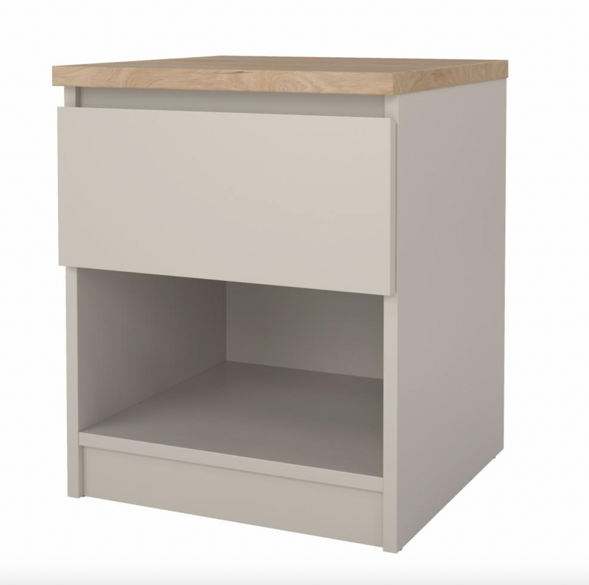 Nachtkastje - Hickory / cashmere met 1 lade