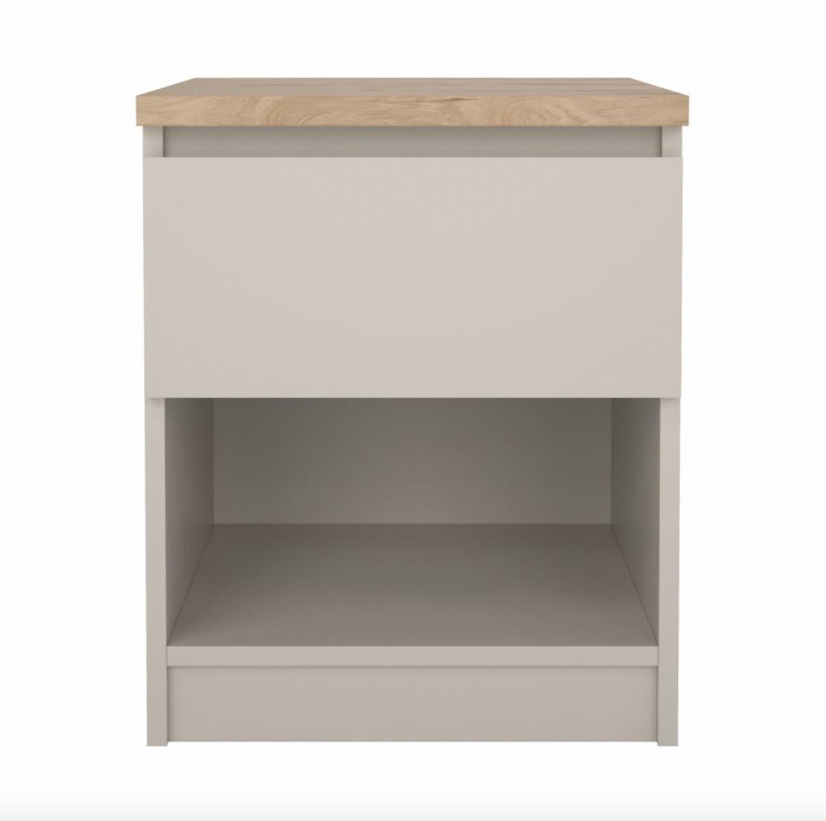 Nachtkastje - Hickory / cashmere met 1 lade