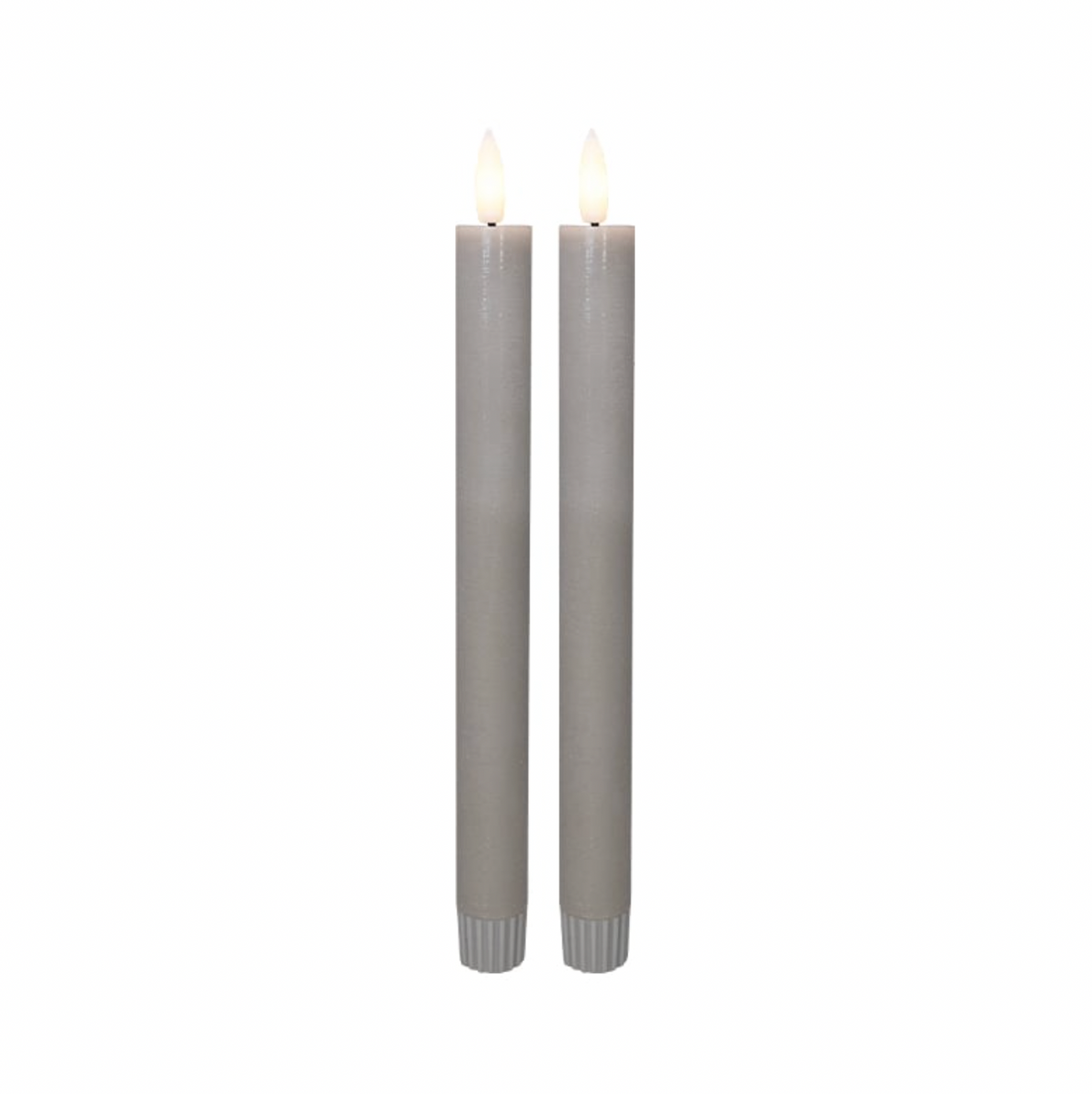 LED Kaars - Grijs 22,5 cm