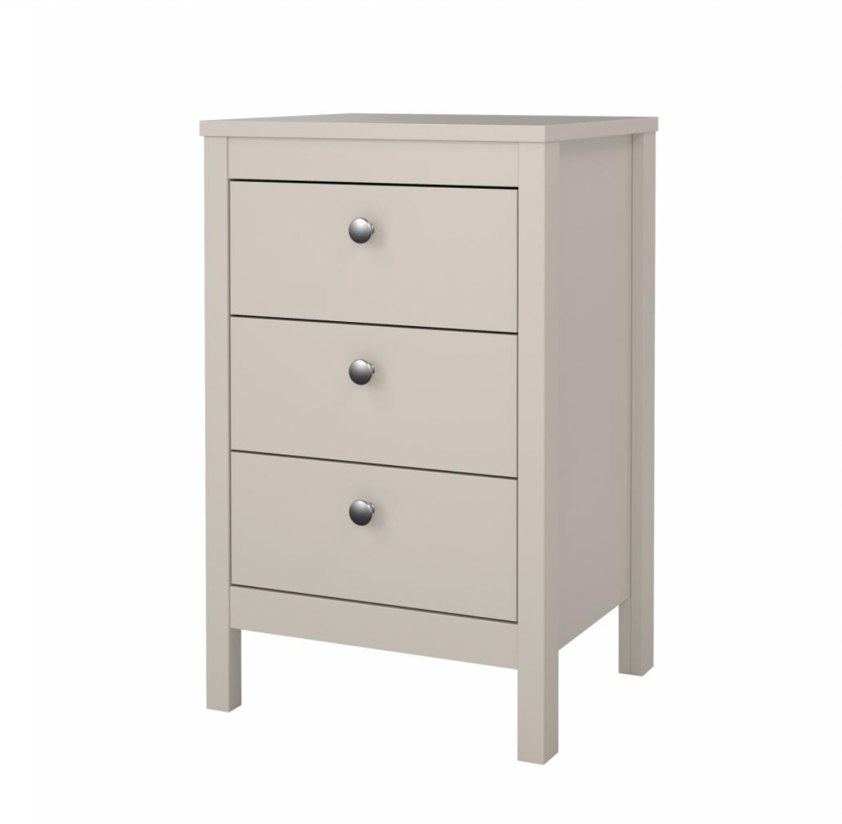 Nachtkastje Madrid met 3 lades - Cashmere