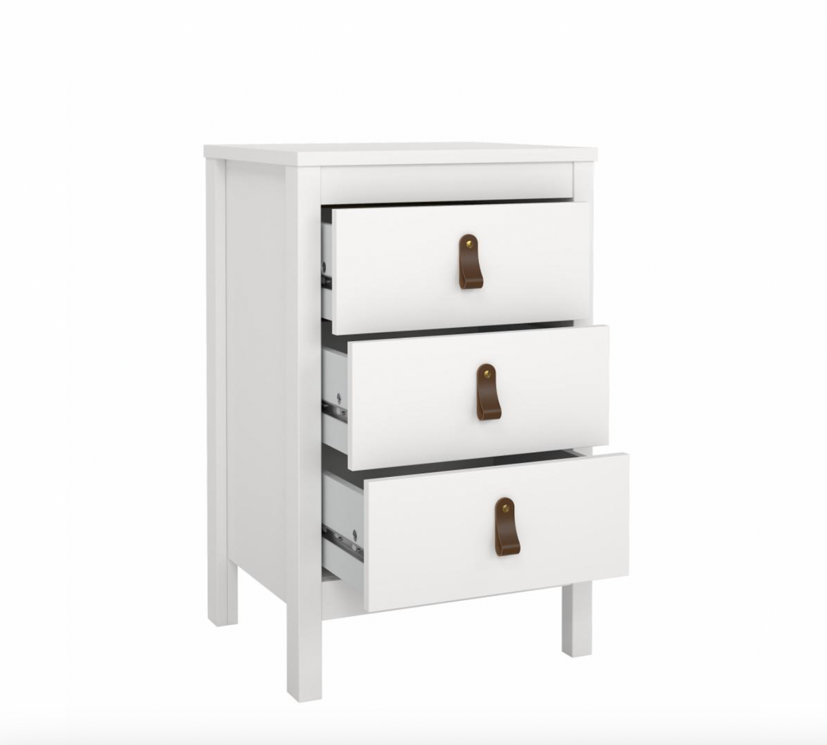 Nachtkastje Madrid met 3 lades - White