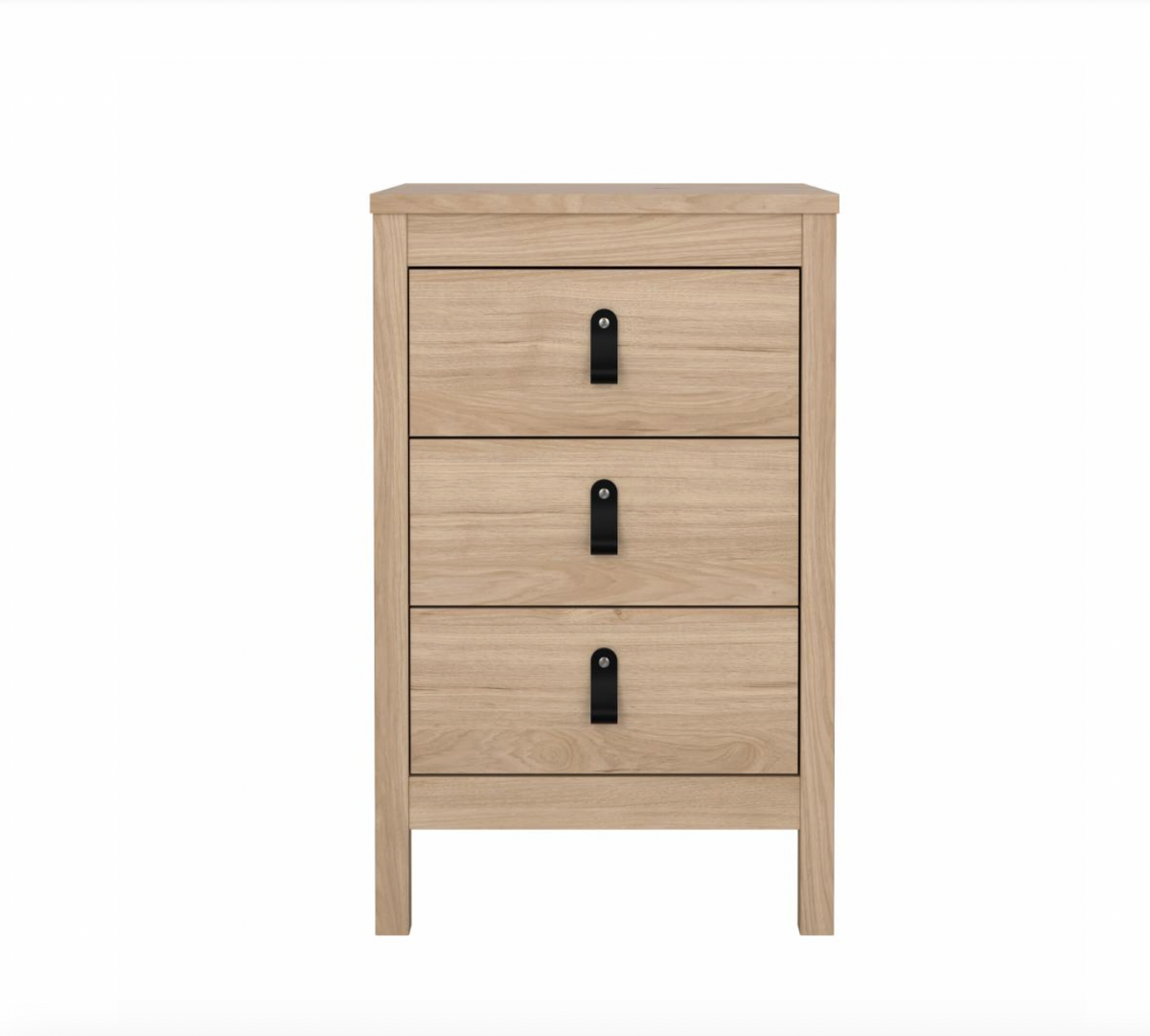 Nachtkastje Madrid met 3 lades - Jackson Hickory