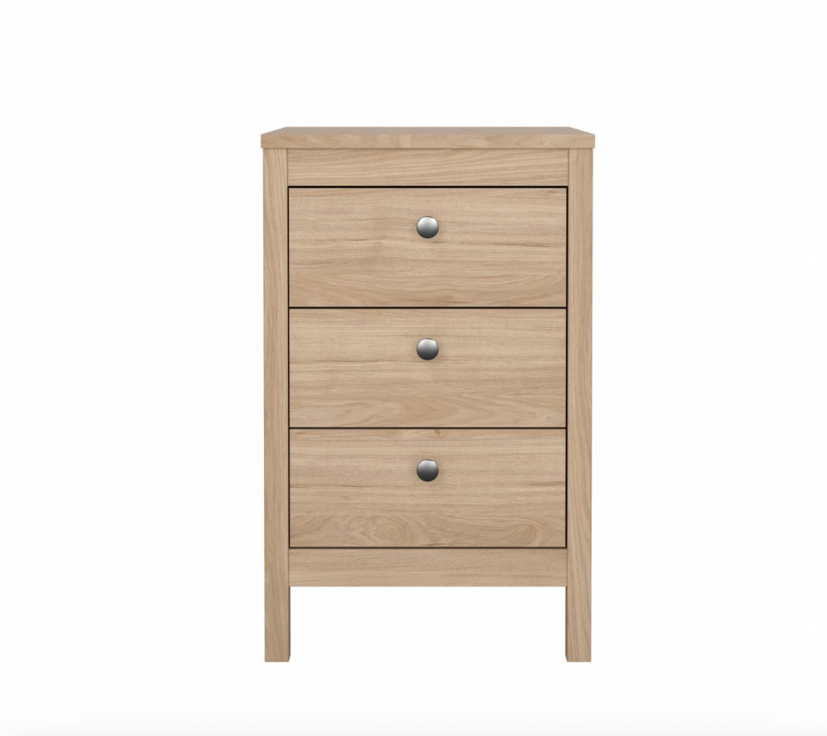 Nachtkastje Madrid met 3 lades - Jackson Hickory