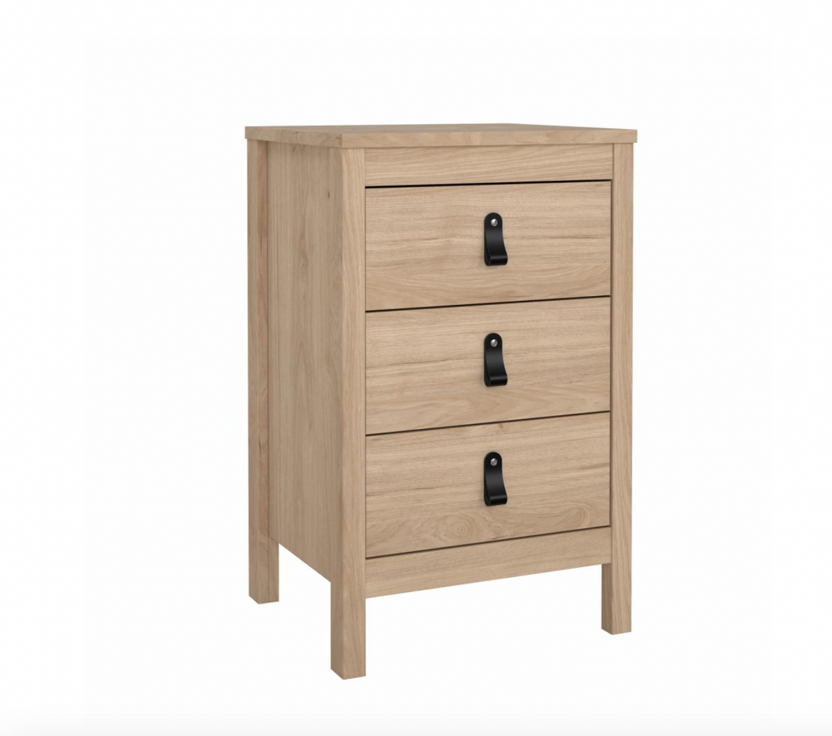 Nachtkastje Madrid met 3 lades - Jackson Hickory