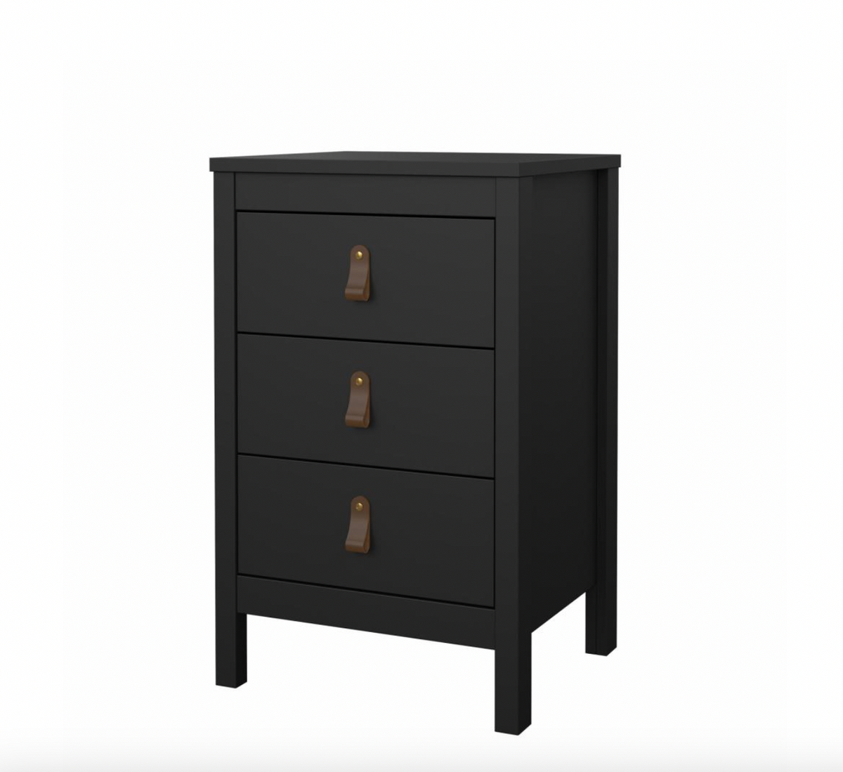 Nachtkastje Madrid met 3 lades - Black