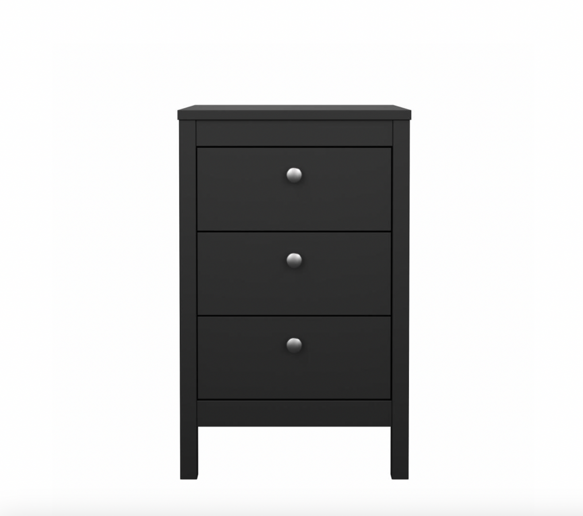 Nachtkastje Madrid met 3 lades - Black